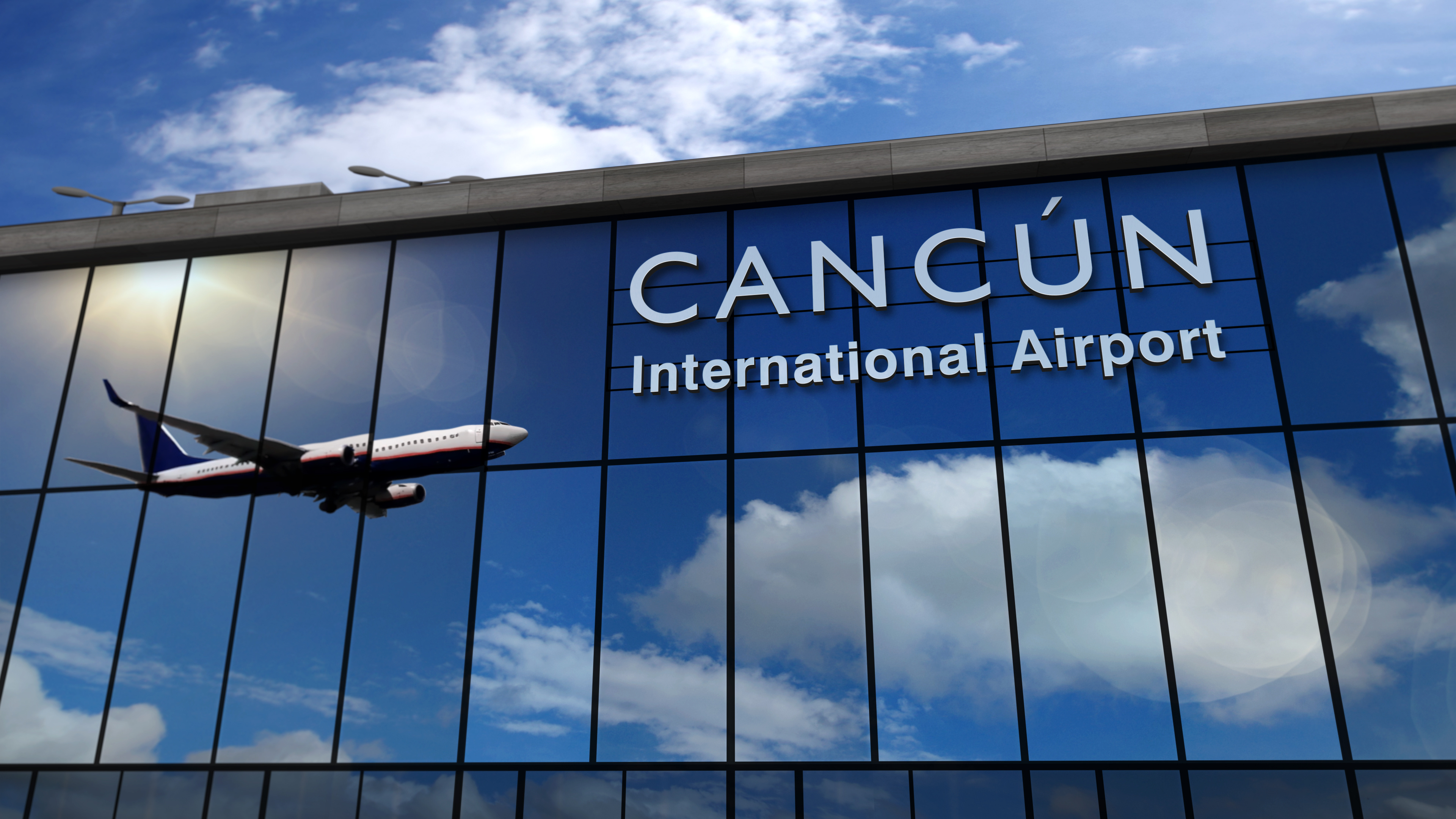 Arrival at Cancun International Airport
